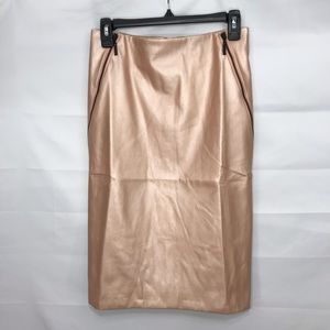 G.I.L.I. Rose gold pencil skirt size 2